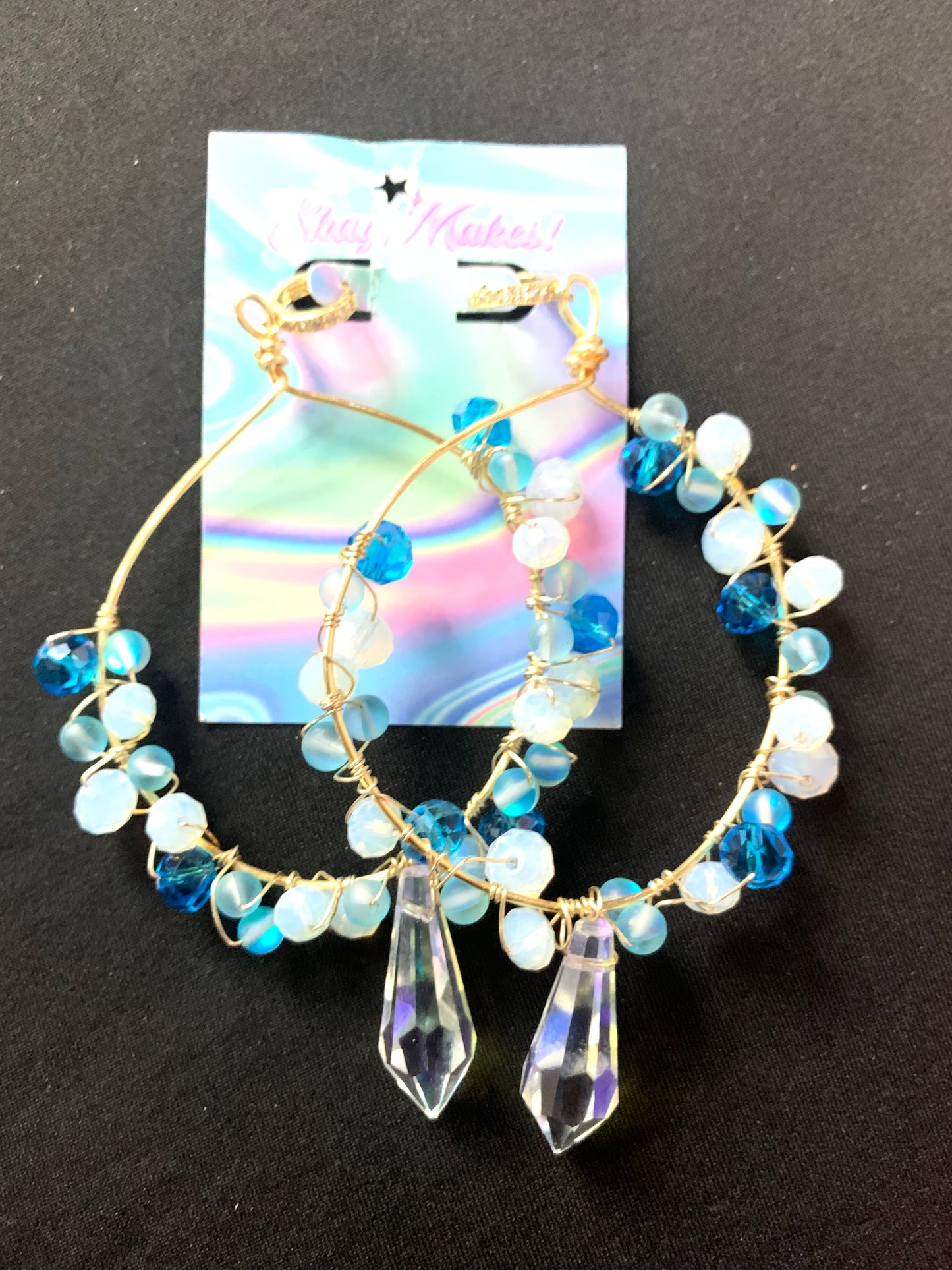 Frost Darling Goddess Hoops