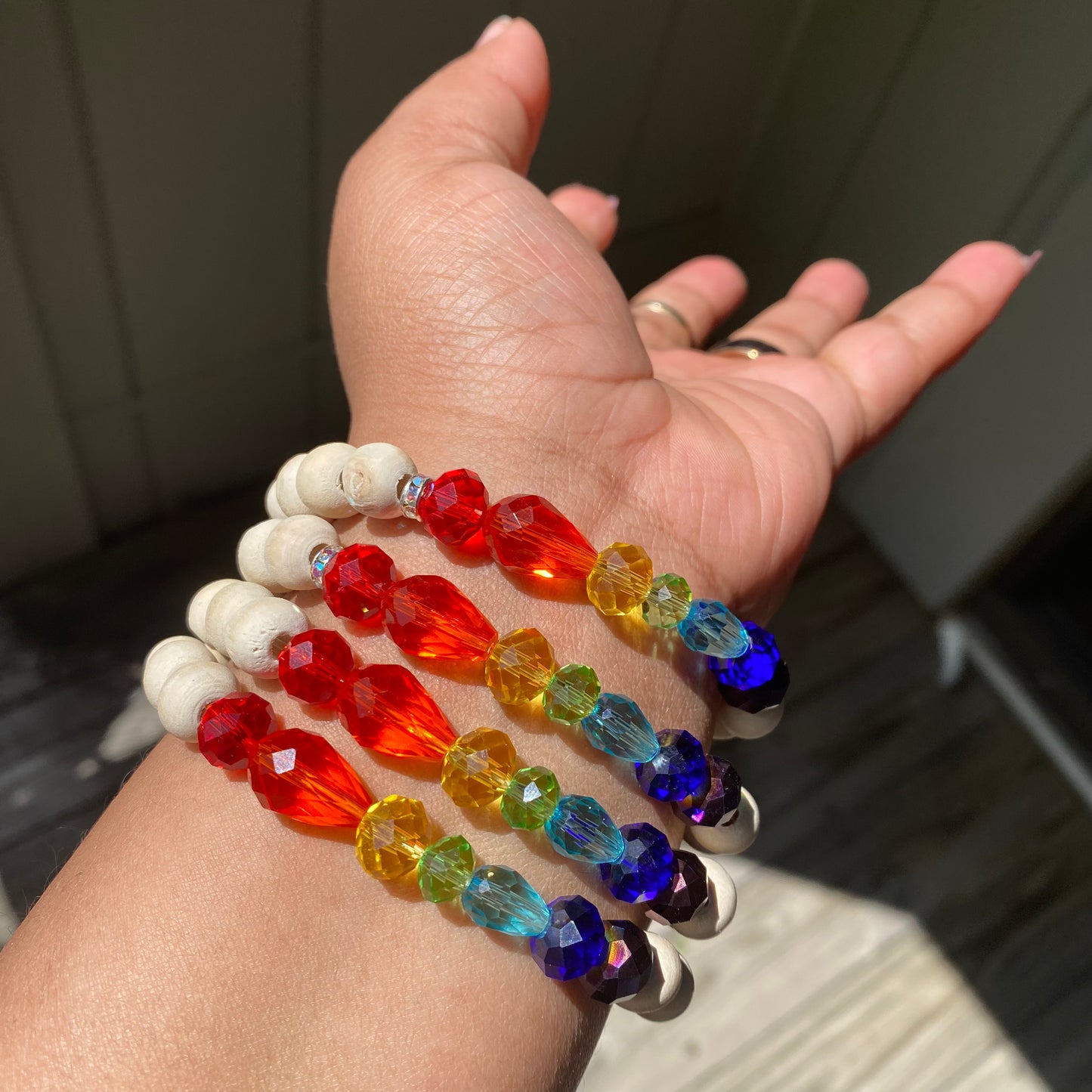 Balsa Rainbow Bracelet