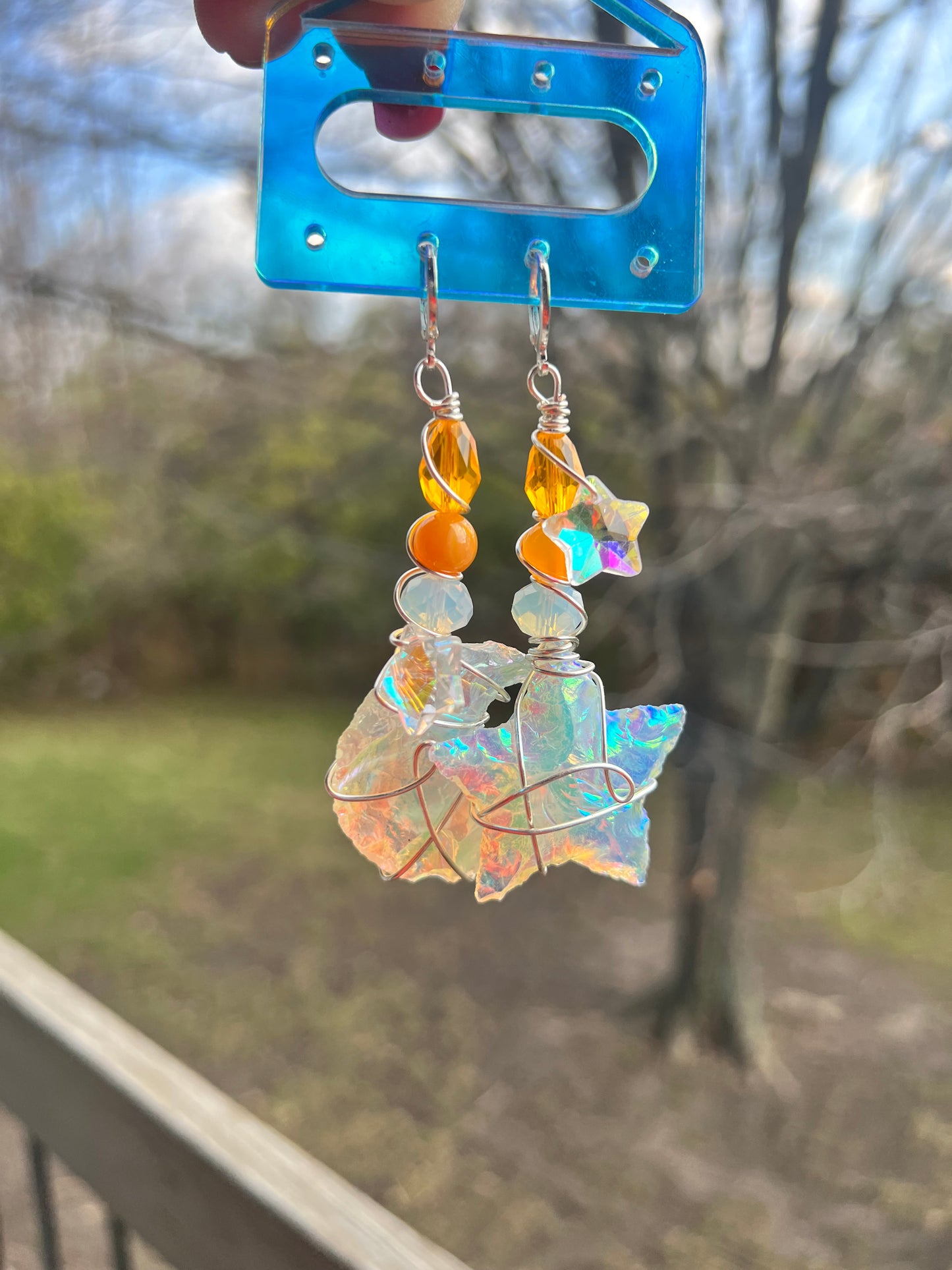 Angel Aura Fly Star and Moon Dangles