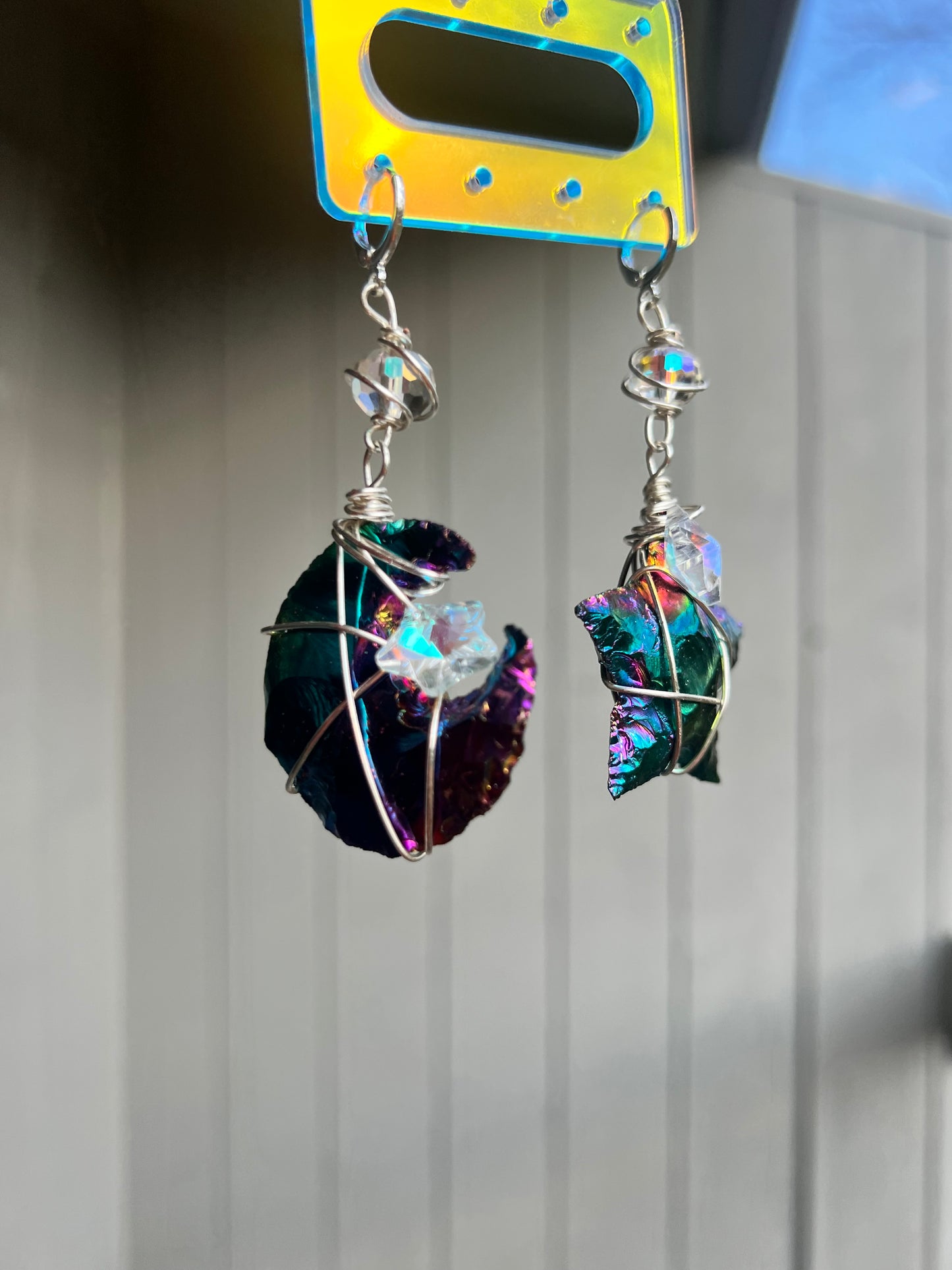 Galaxy Babe Titanium Aura Dangles