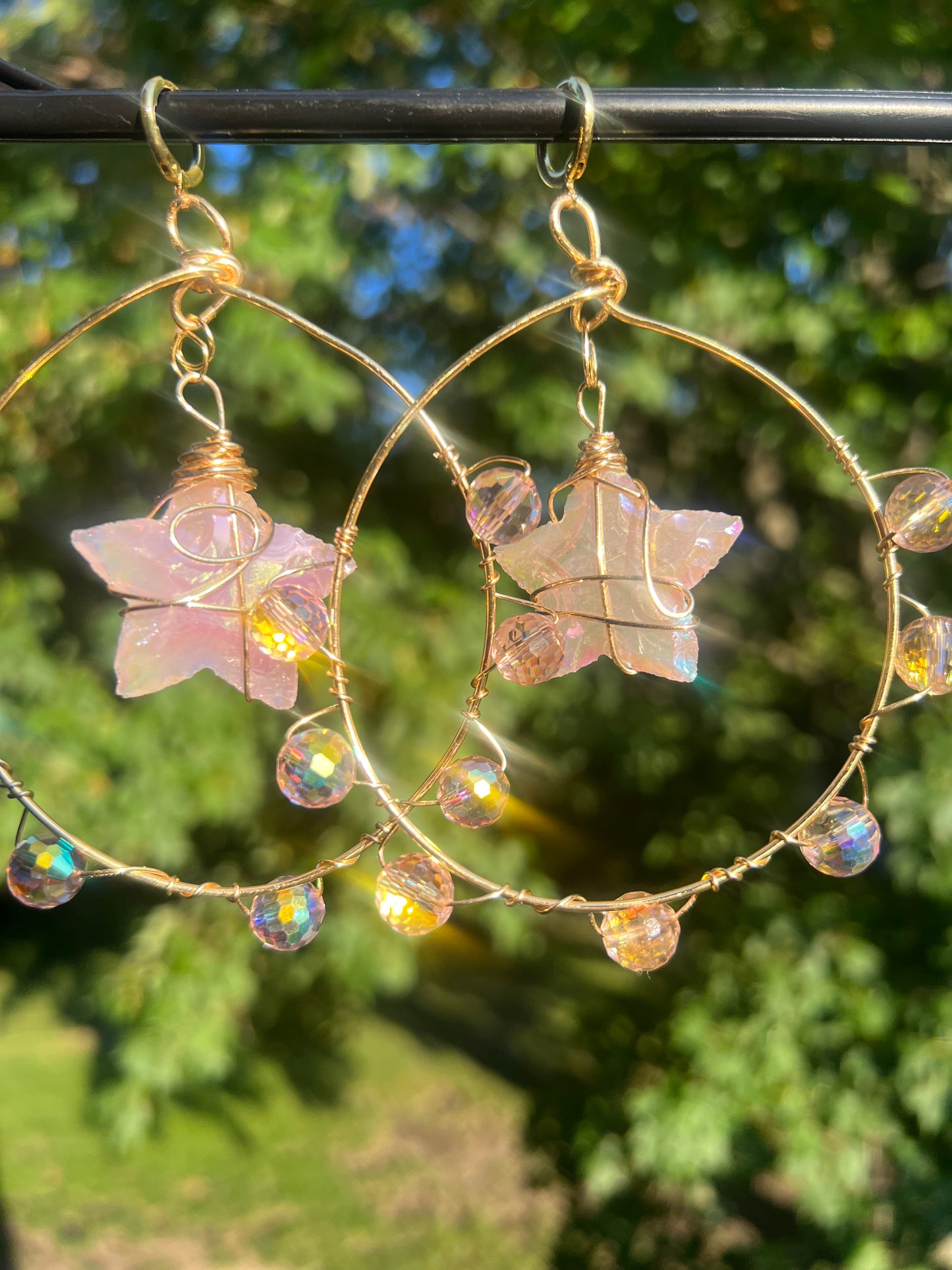 Angel Aura Goddess Hoops