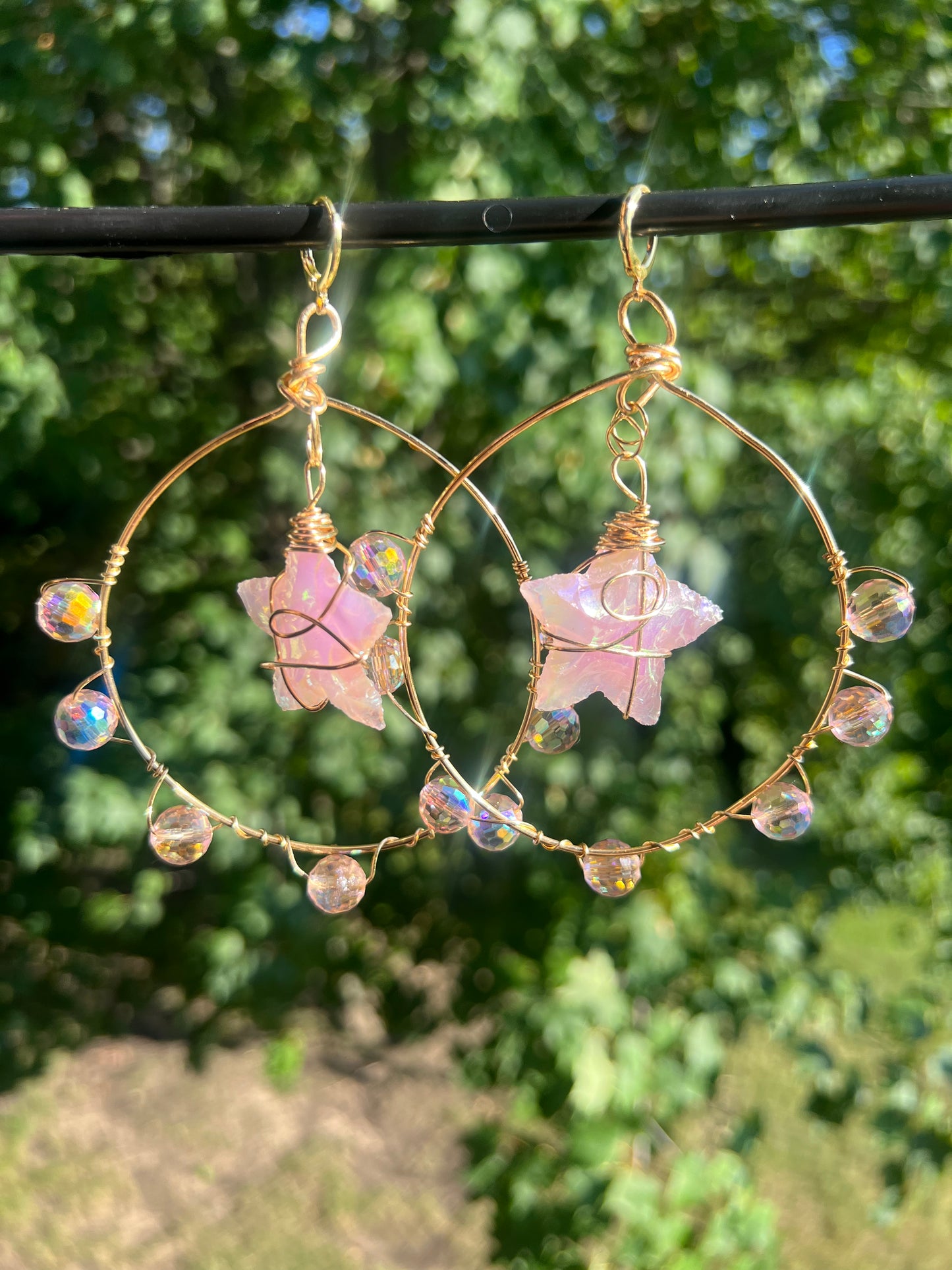 Angel Aura Goddess Hoops