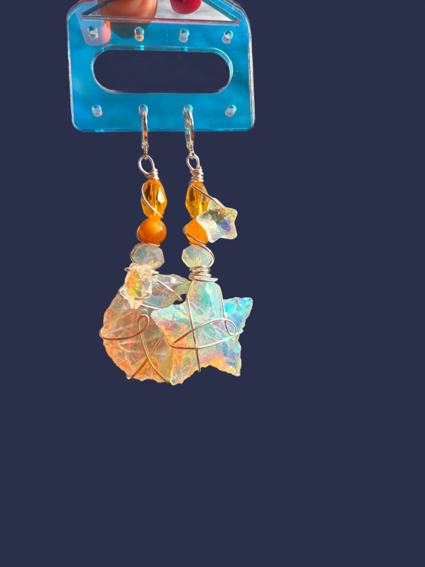 Angel Aura Fly Star and Moon Dangles