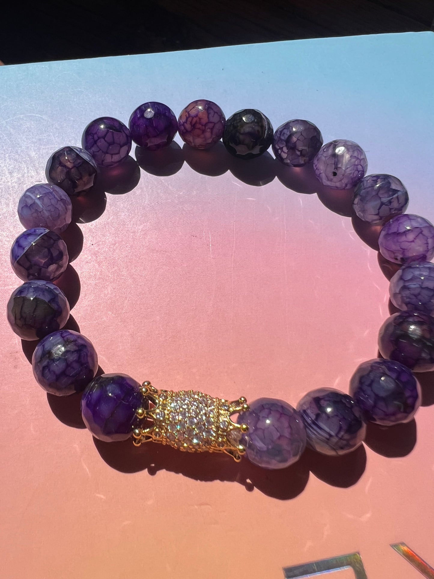 Purple Agate Royal Bracelet