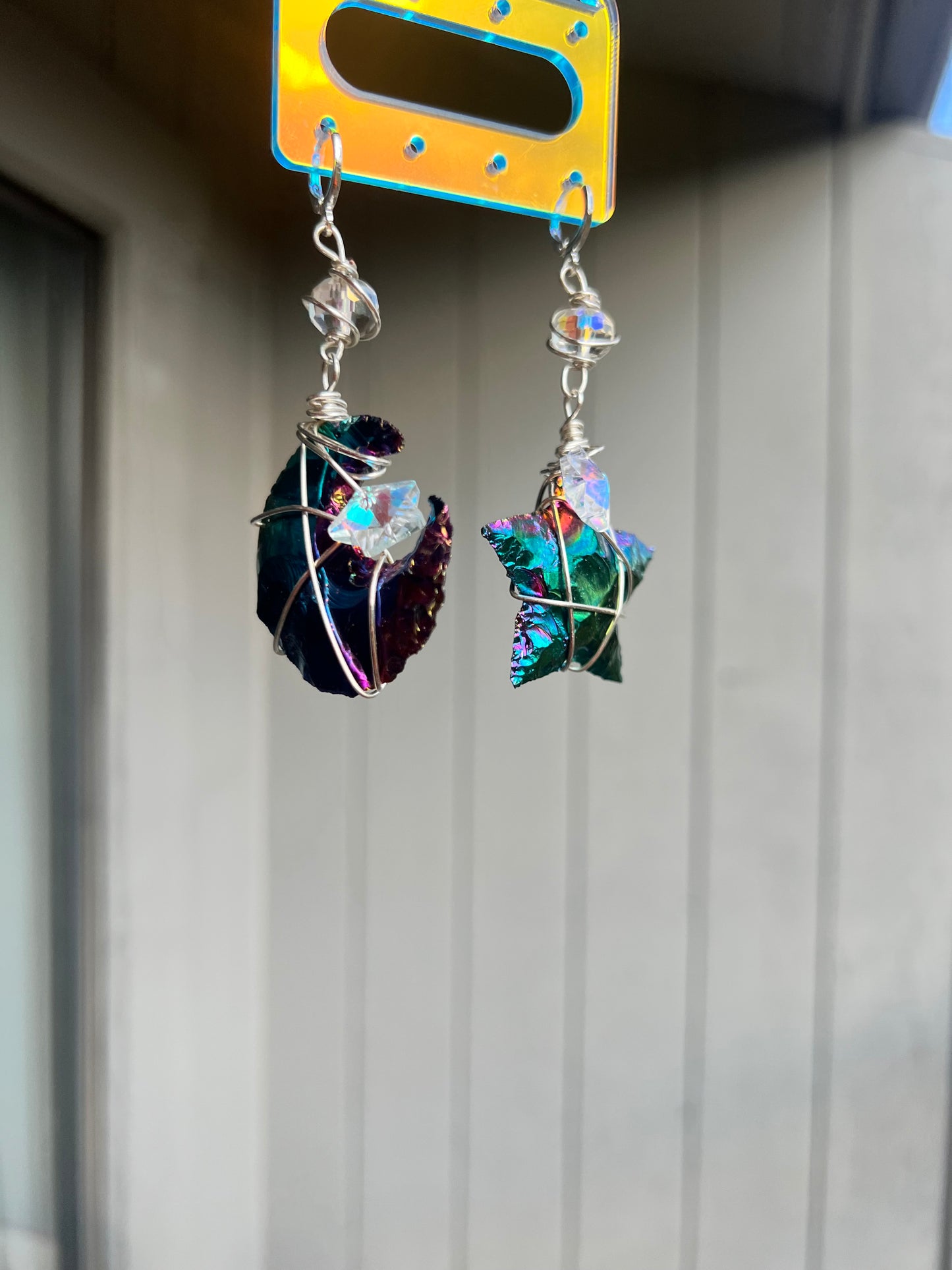 Galaxy Babe Titanium Aura Dangles