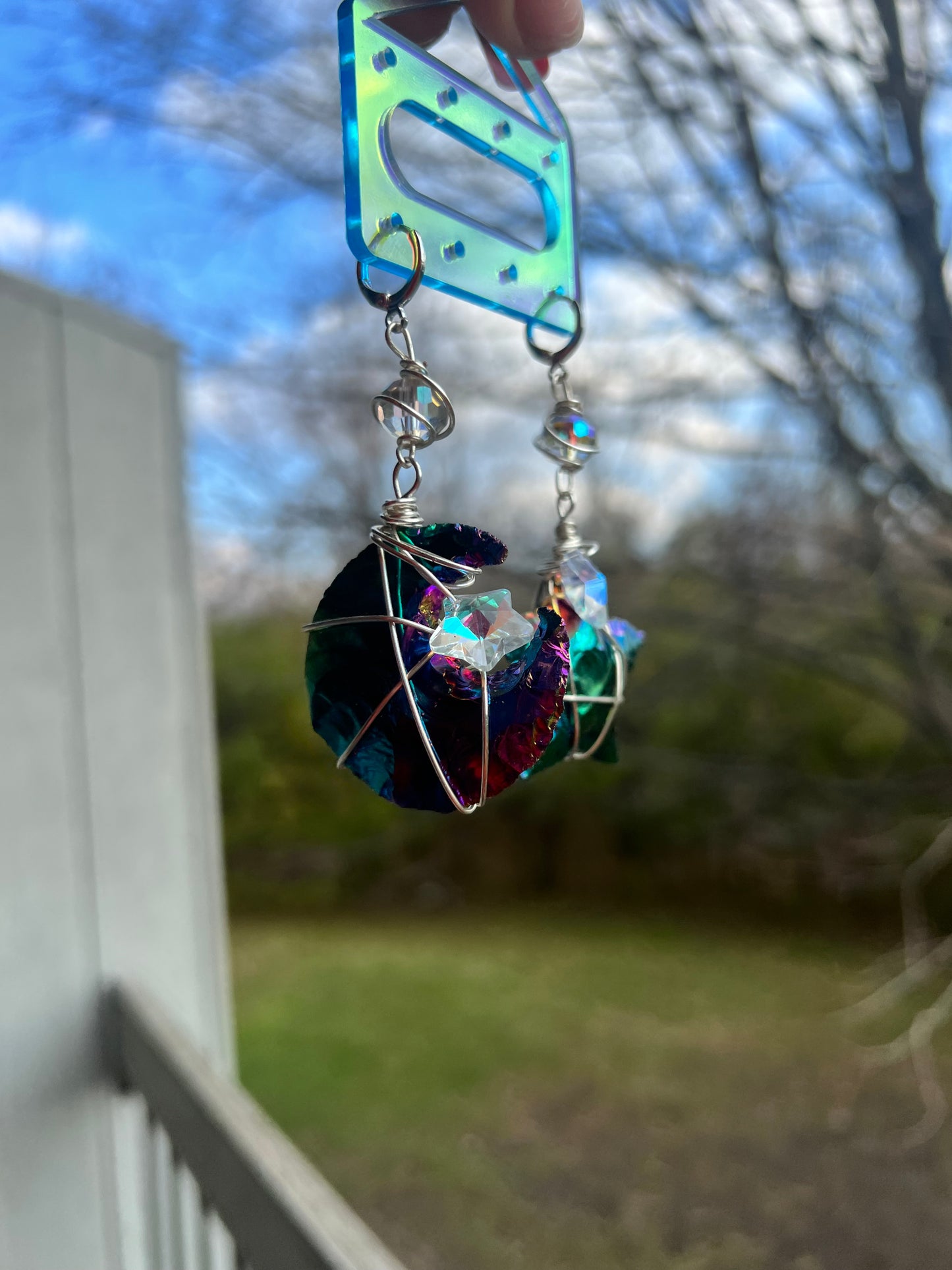 Galaxy Babe Titanium Aura Dangles