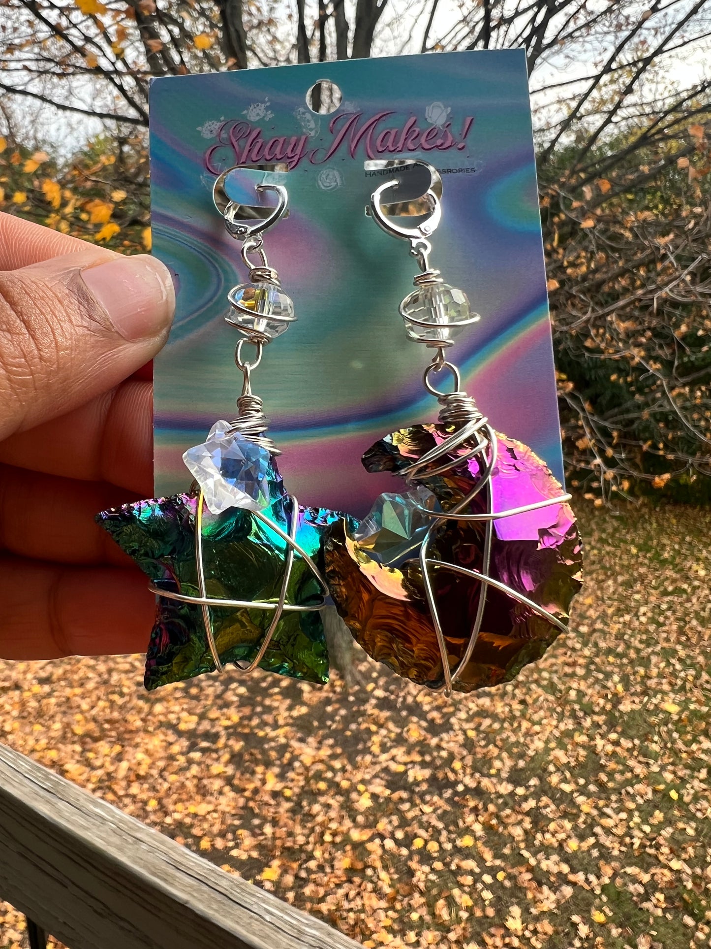 Galaxy Babe Titanium Aura Dangles