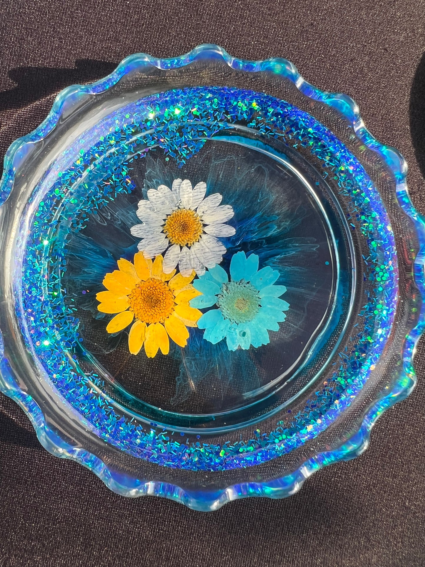 Turquoise Meadow Tray