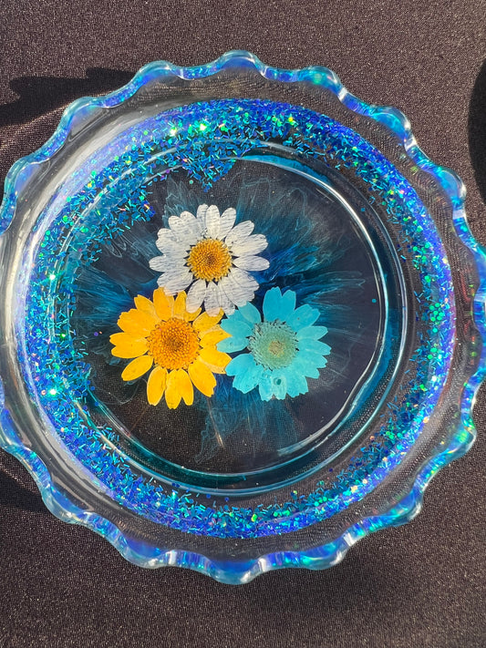 Turquoise Meadow Tray