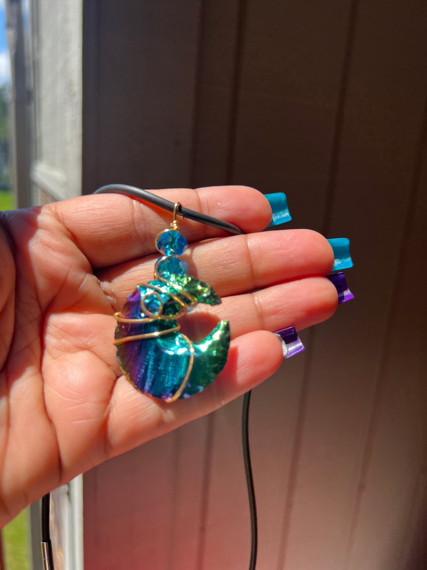 Titanium Aura Moongazer Necklace