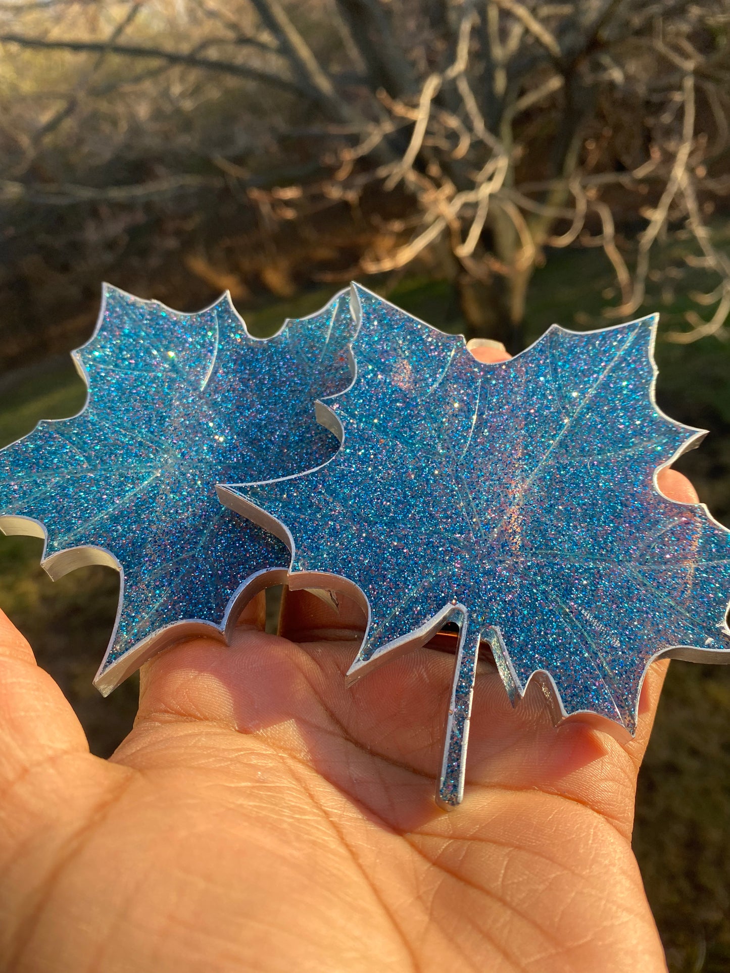 Frozen Leaf Coaster Set