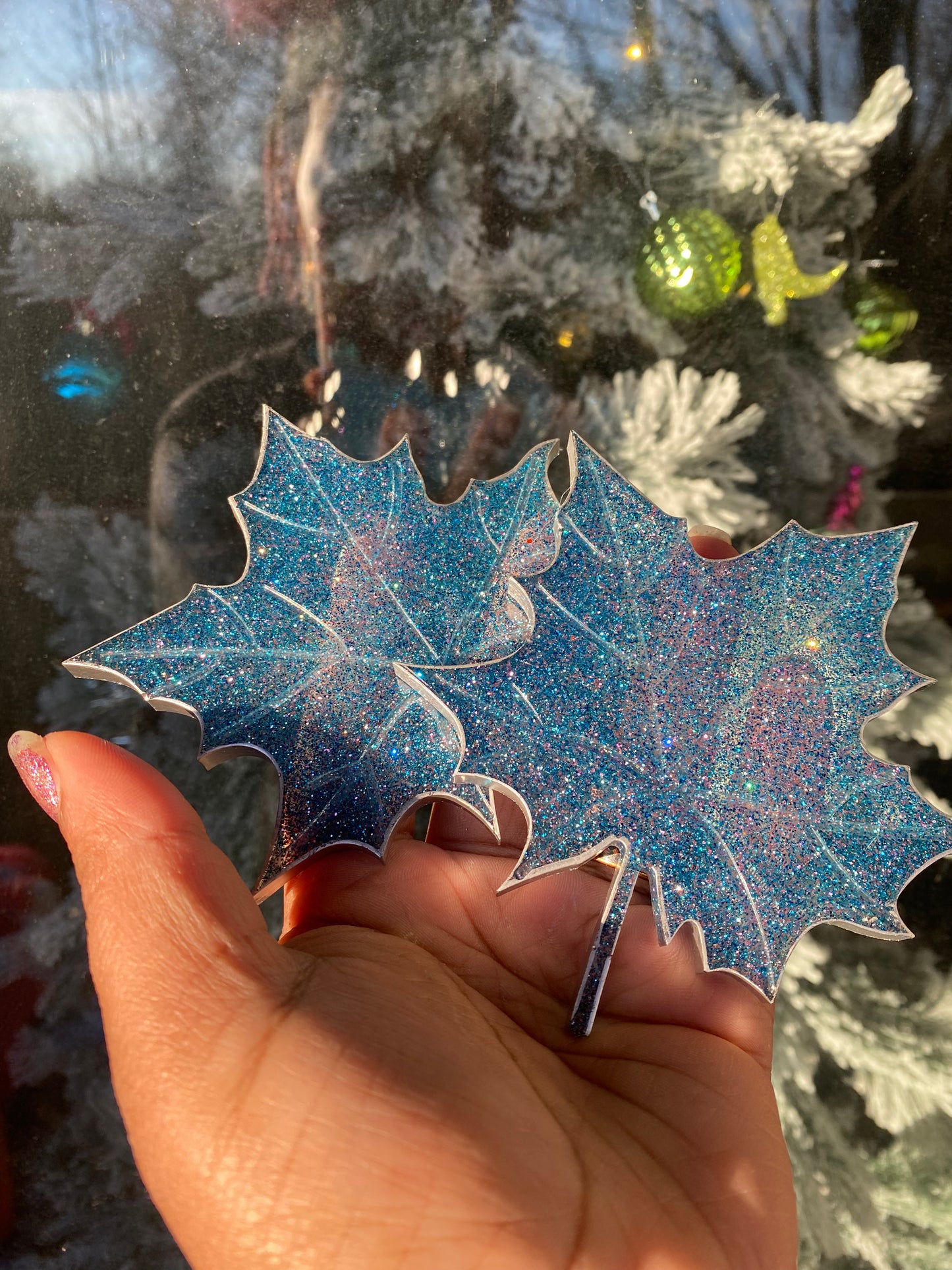 Frozen Leaf Coaster Set