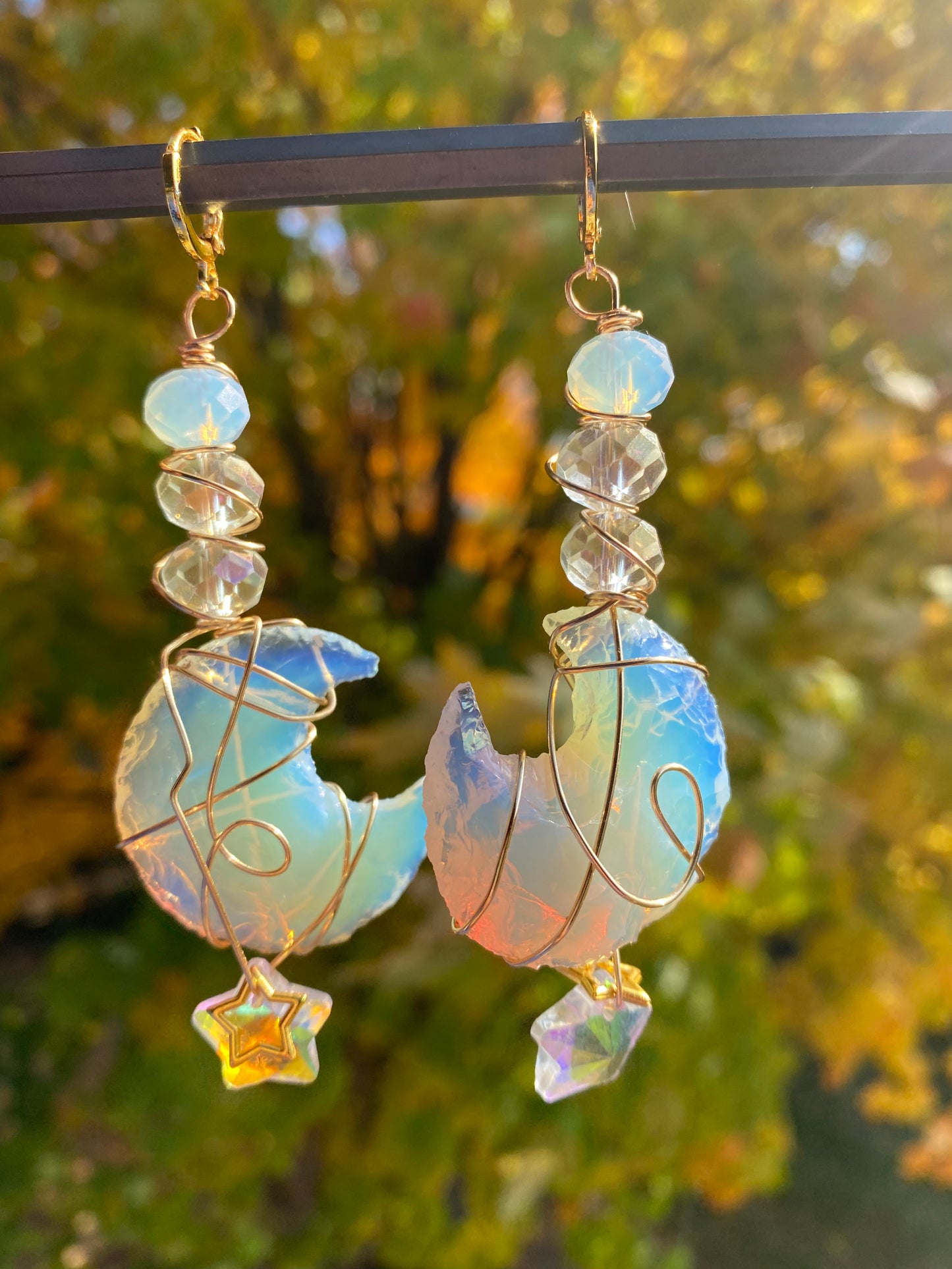 Moonside Rain Opalite Drop Earrings