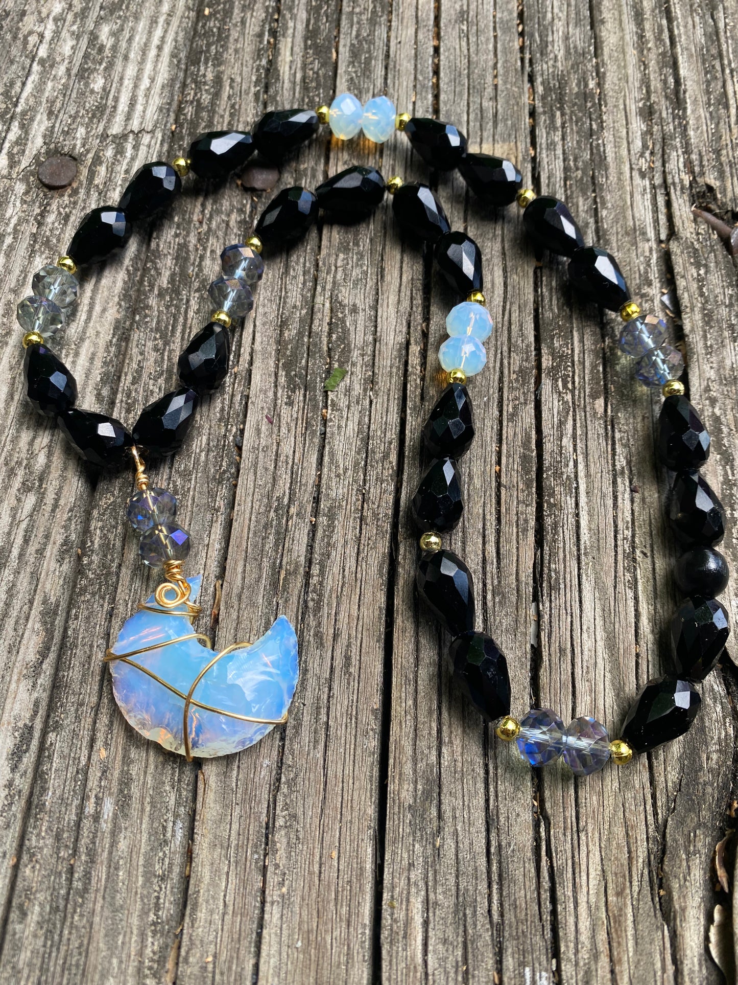 Opalite Necklace Blue Moon