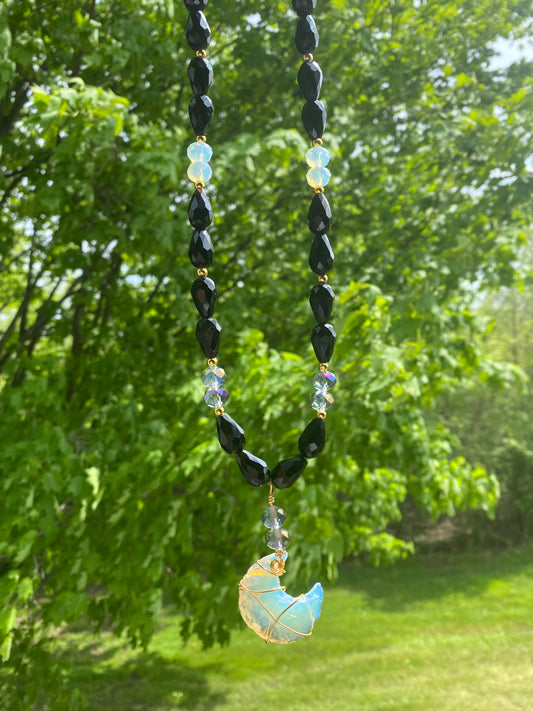 Opalite Necklace Blue Moon