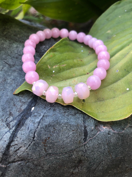 Rose Quartz Crystal Bracelet