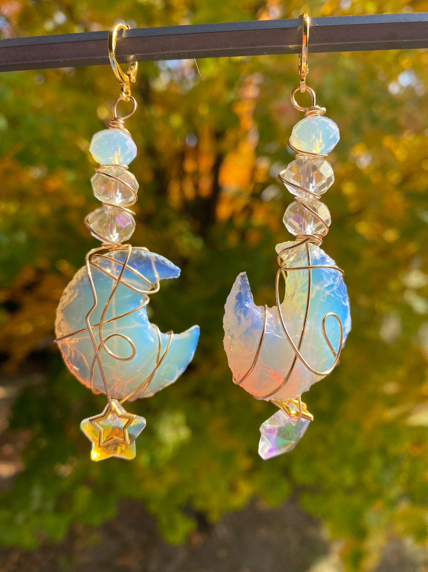 Moonside Rain Opalite Drop Earrings