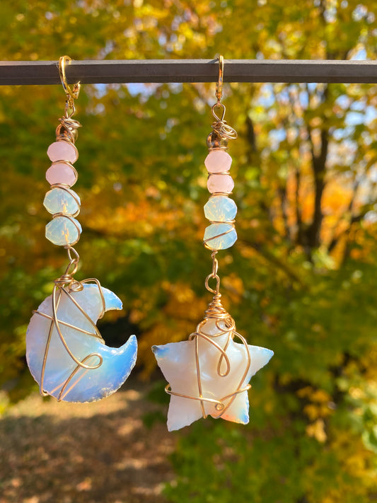 Starlight Moonbright Opalite Drop Earrings