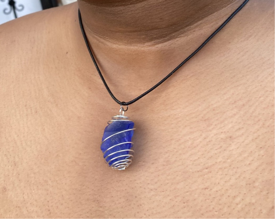 Sea Glass Pendant Necklace