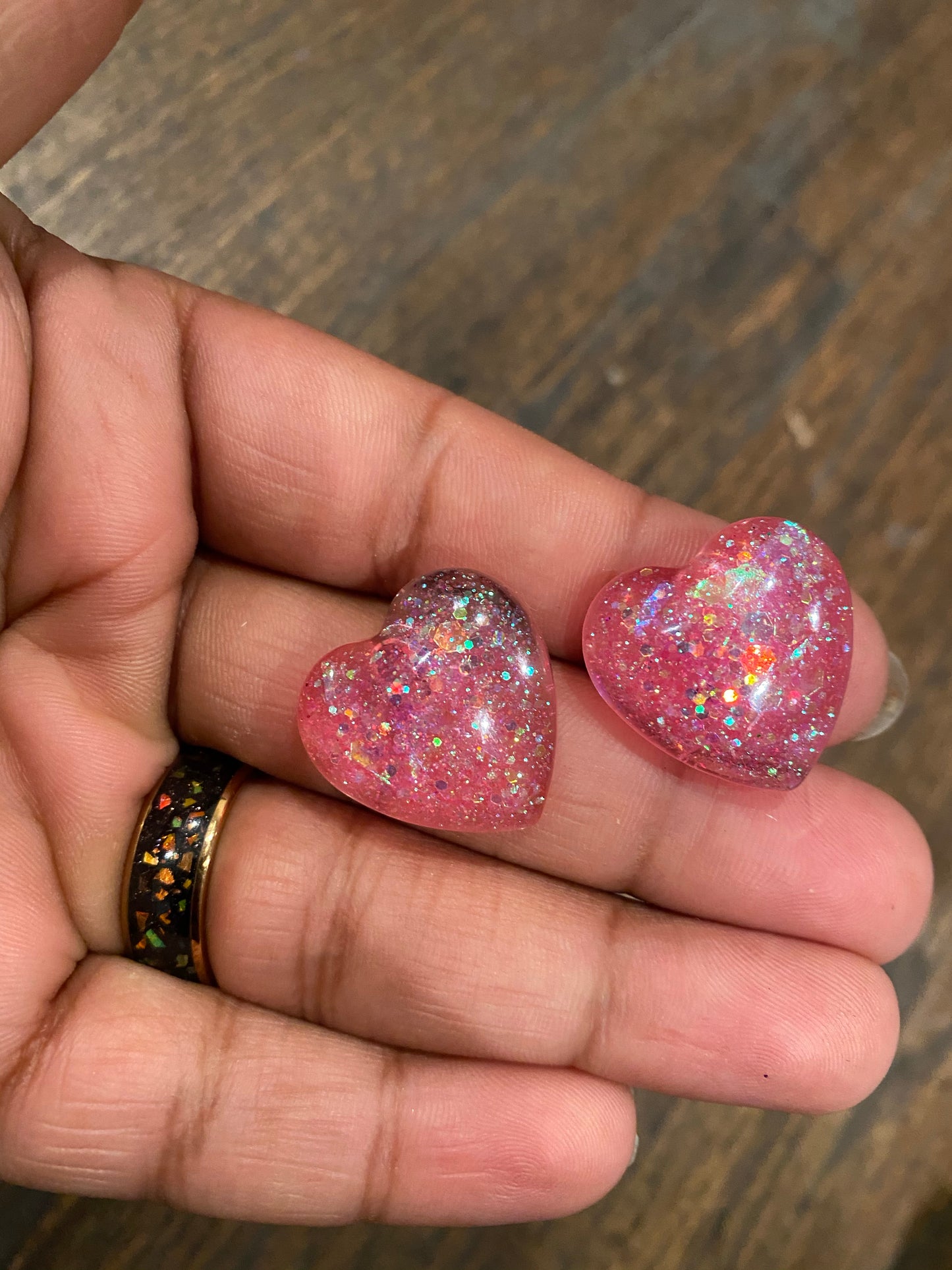 My Heart! Glitter Studs