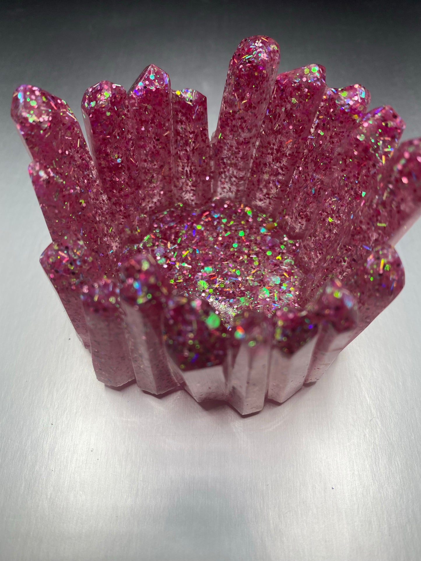 Pink Shimmer Crystal Holder