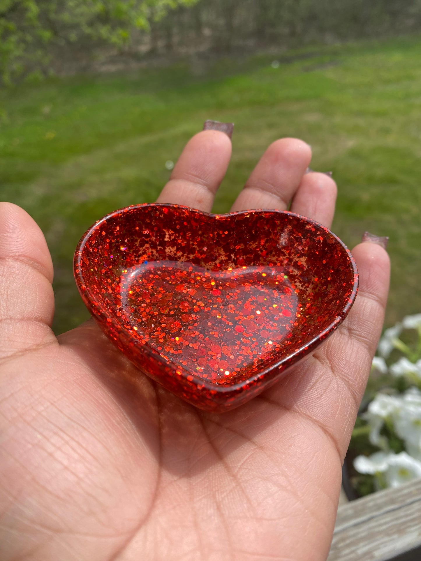 Ruby Heart Holder