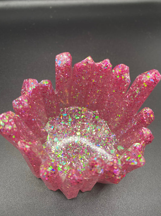 Pink Shimmer Crystal Holder