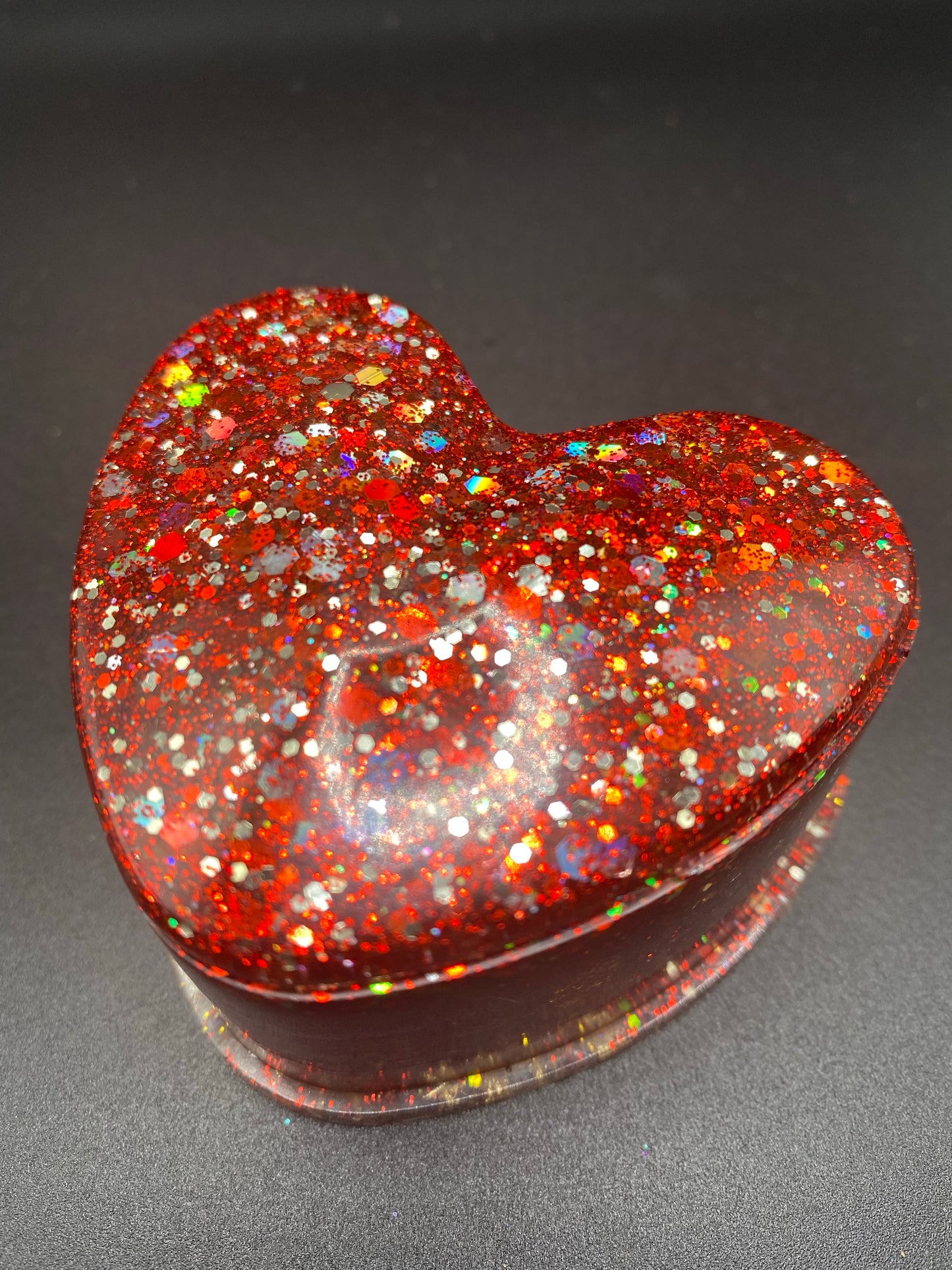 Ruby Rider Heart Trinket Box