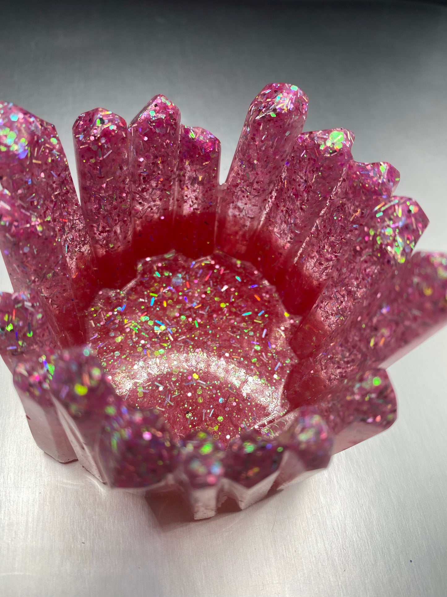 Pink Moscato Crystal Holder