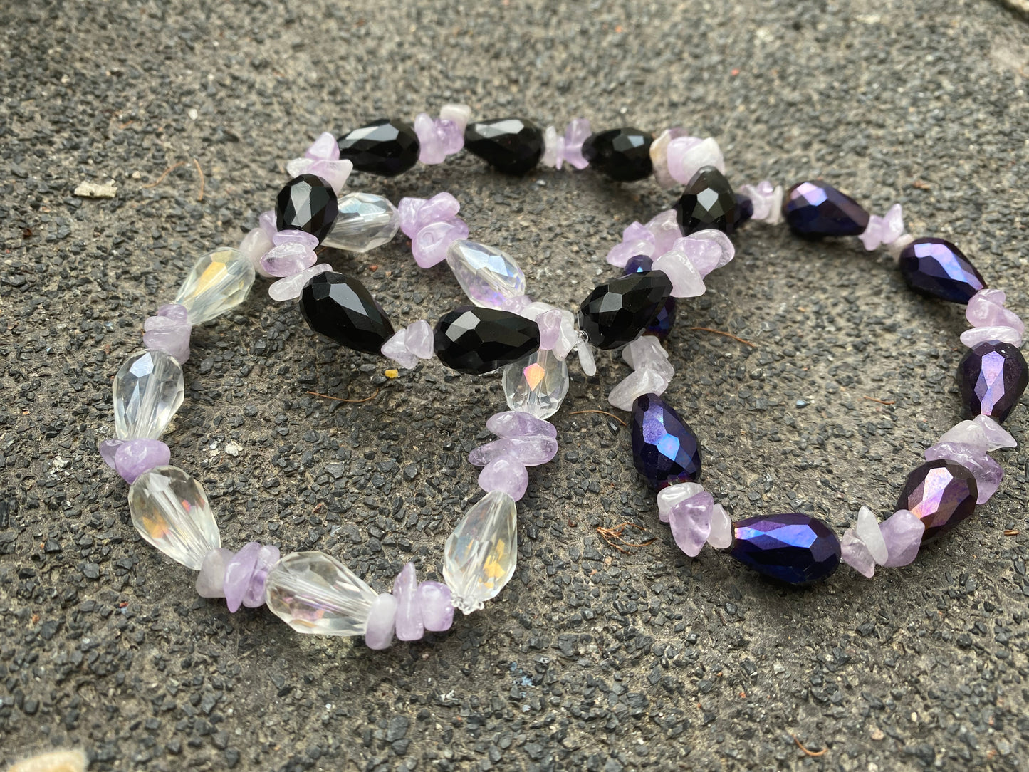 Amethyst Chip Bracelets