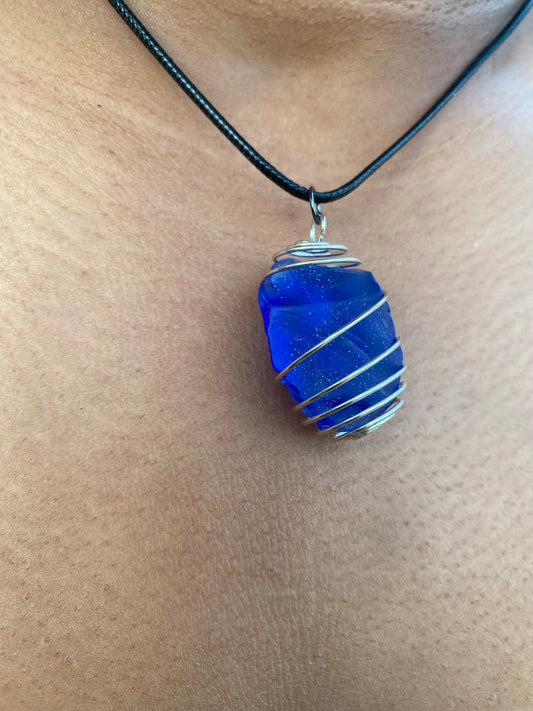 Sea Glass Pendant Necklace