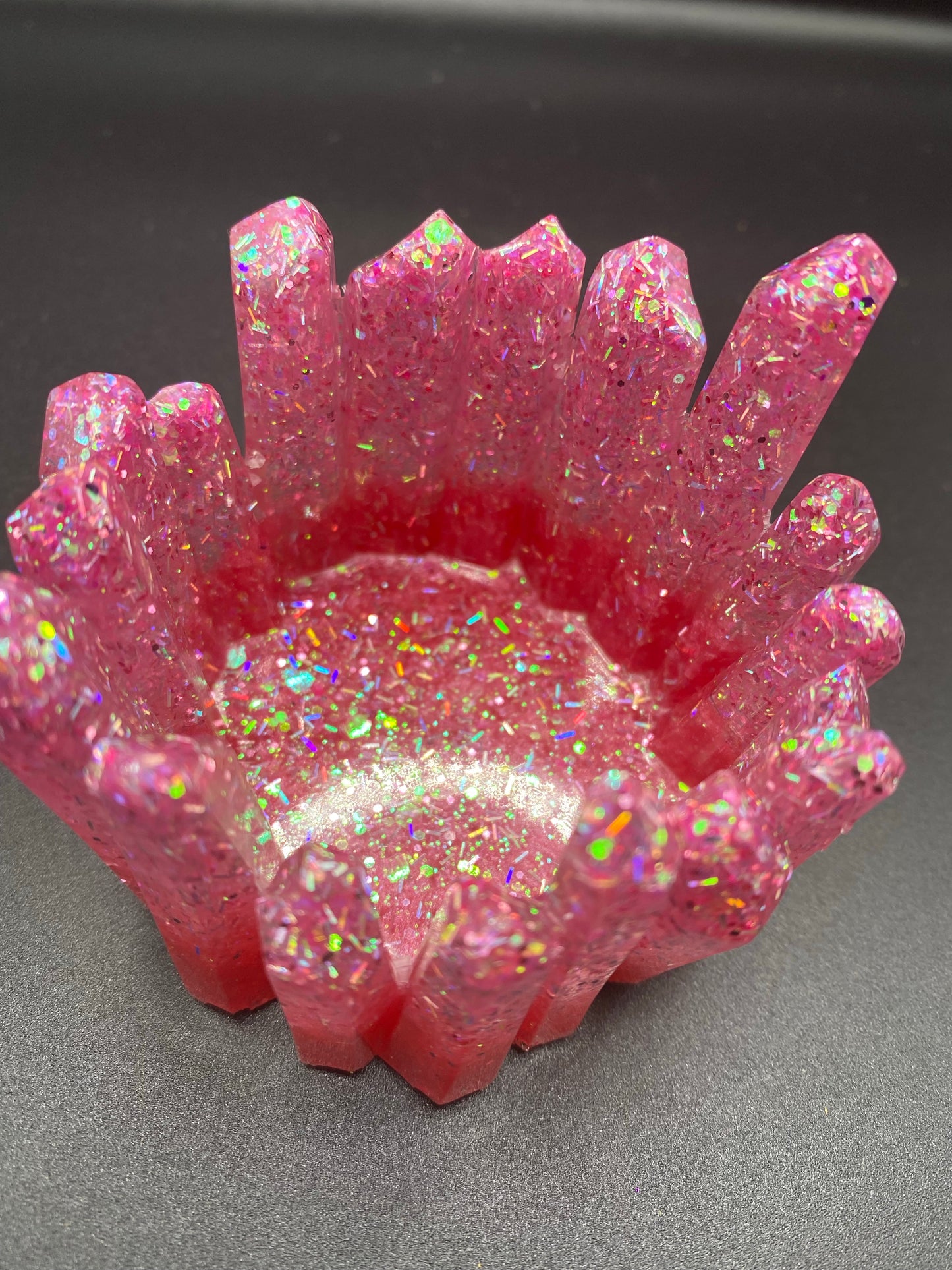 Pink Moscato Crystal Holder