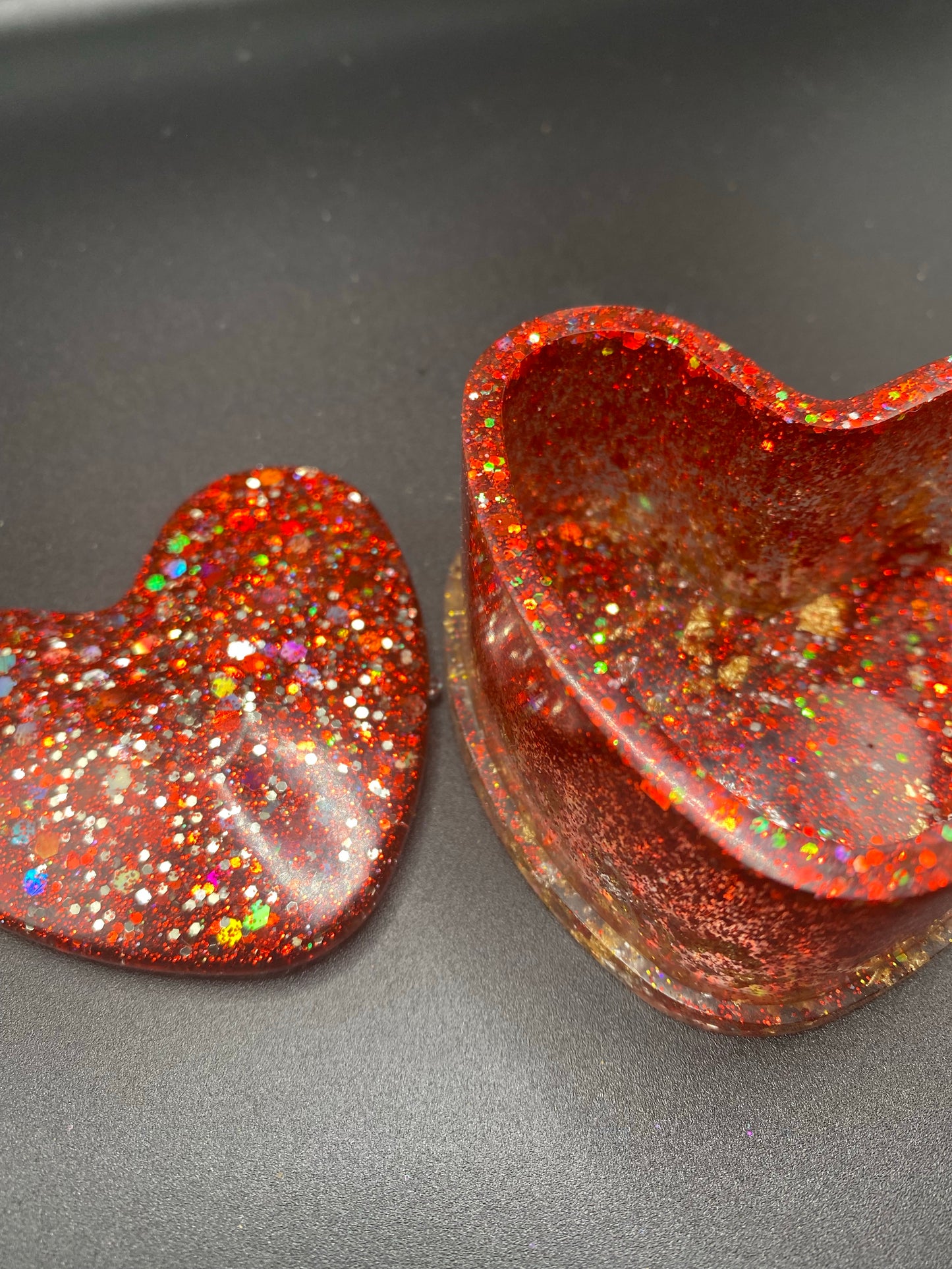 Ruby Rider Heart Trinket Box