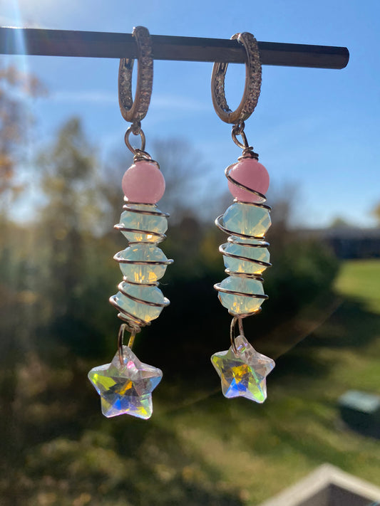 Lifelight Rose Quartz Dangles