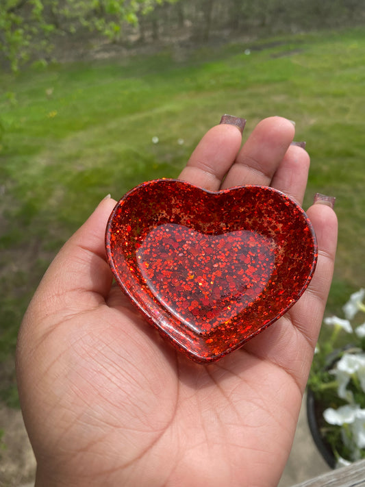 Ruby Heart Holder